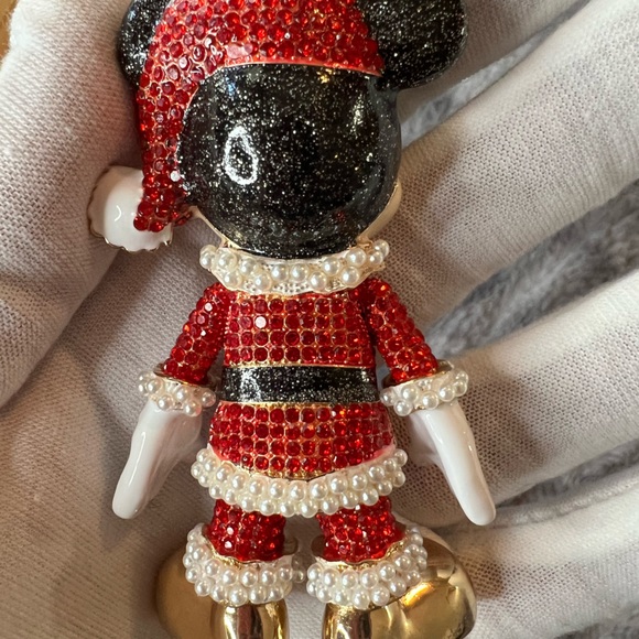 Disney/BaubleBar Mickey Mouse Bag Charm Purse Charm Keychain Xmas Edition - Picture 7 of 10